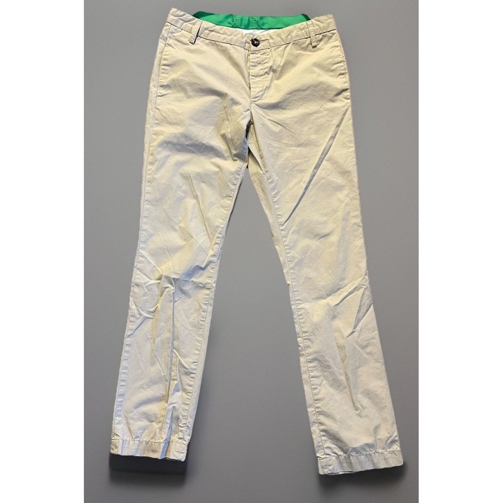 Acne Studios Chino Tailored Trousers Streetwear Pants Gin Beige Men's 29x32 JBHS